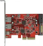 V&otilde;rgukaart DeLOCK PCI Express x4 Karte zu 1 x extern USB Type-C&trade; Buchse + 2 x extern USB Typ-A