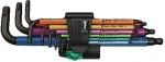 WERA 950 Spkl9 Hex-plus Hex Key Set L-shaped hex key set Metric/imperial 9 pc(s)