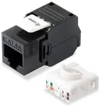 EQUIP Keystone Jack ungeschirmt Cat6A wzf.8Stk sw