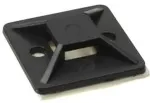 INLINE - Befestigungssockel f&uuml;r Kabelbinder - 20 x 20 mm - schwarz - 10 St&uuml;ck (59965G)