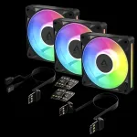 Arctic BioniX P12 A-RGB 3-pack Sort 120 mm