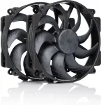 Noctua NF-A14x25r G2 PWM Sx2-PP chromax.black - dual fan set, black