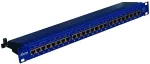 EMITER NET Panel 19", 24xRJ45 STP cat.6 (1U) with shelf, blue DCN/PPFA674EKS248C6