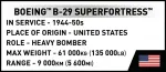 Cobi Klocki COBI Boeing B-29 Superfortress (1:72 scale)