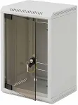 Triton 10" single-piece rack 9U/260 gray metal door