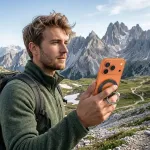 Tech-Protect Telefoni s&otilde;rmer&otilde;ngas / tugijalg MagSafe Phone Ring, topeltr&otilde;ngaga, carbon-mustriga, MagSafe magnetkinnitusega,