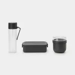 Brabantia Make & Take Lunch box set 0.5 L Plastic Grey, Transparent 3 pc(s)