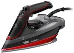 Triikraud Braun TexStyle 5 SI 5057 RD Steam iron Ceramic soleplate 2700 W Black, Red