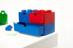 Room Copenhagen LEGO Desk Drawer 8 , storage box (red, knobs)