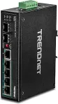TRENDnet TI-PG62 6-Port Gigabit Switch PoE+ DIN-Rail Industrial