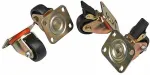 EQUIP 4xRollen f&uuml;r Serverschr&auml;nke Basic/DF 75mm schwarz