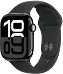 APPLE Watch Series 10 LTE 42mm Diamantschwarz Aluminiumgeh&auml;use mit schwarzem Sportarmband - S/M