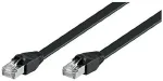 Goobay Patch cable Cat6 U / UTP flat black 1,0m