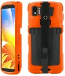 MOBILIS PROTECH - Case - Safety Orange + Handstrap for Zebra TC22 - TC27 - Pantone 021C - Soft bag