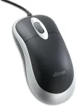 Hiir Ultron Maus UM-100 basic optical schwarz/silber USB retail