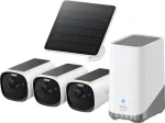 Eufy Cam E40 3-kaamera komplekt HomeBase S380 + p&auml;ikesepaneel E8144326