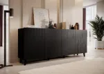 Cama MEBLE BARI chest of drawers 200x42x82 black matt