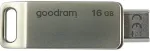 M&auml;lukaart GoodRam ODA3 USB flash drive 16 GB USB Type-A / USB Type-C 3.2 Gen 1 (3.1 Gen 1) Silver