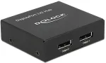 DELOCK DisplayPort Splitter 1.2 > 2x DisplayPort 4K (black)