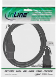 InLine power cable ext., hot condition conn. IEC-C15/IEC-C14 straight, 2m