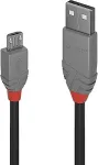 Lindy USB 2.0 Kabel Typ A/Micro-B Anthra Line M/M 3m