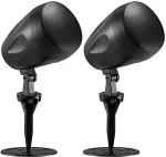 Noname Landscape Speakers, 40W, 6.5" Two-Way, Black (Pair)