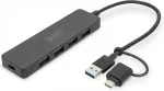 Digitus USB 3.0 Hub 4-Port Slim, USB-C Adapter 0,2m Kabel