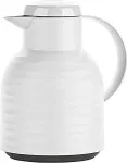 Emsa Samba vacuum jug Quick Press white 1.0L