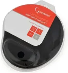 GEMBIRD | Gel mouse pad with wrist support | Ergonomic mouse pad | 240 x 220 x 4 mm | Black