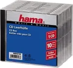 Toorikud HAMA 1x10 CD Jewel Case 44746