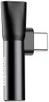 BASEUS adapter USB Type-C (sisend) Type-C + 3,5 mm pistikuga Black (CATL41-01)