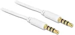 DELOCK Kabel Klinke 3,5 mm 4 Pin Stecker > Stecker 1 m