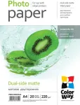 ColorWay Matte Dual-Side Photo Paper | 220 g/m&sup2; | A4