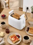 BROCK BT 1008 WH Toaster 650-750W, White