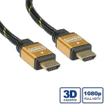 ROLINE GOLD HDMI High Speed Cable + Ethernet, M/M 7.5 m