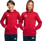 Adidas Bluza dla dzieci Entrada 26 Full Zip Hoodie czerwona KH1781 164cm