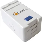 Solarix modular socket for 1 keystone, surface-mounted, white SXMO-1-0-WH