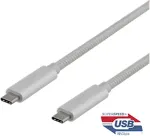 DELTACO USB-C SuperSpeed kaabel, 1m, p&otilde;imitud, USB 3.1 Gen 2, 10 Gbps, 1