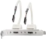 Lindy Slotblech USB Adapter 2x USB TYP A 5 IDC-Kupplung 0.2m