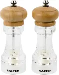 Salter 7607 WDXR Beech Wood Mills Twin