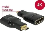 DeLOCK HDMI Adapter A -> micro D Bu/St 4K Metallgeh&auml;use