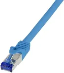 Logilink Patchkabel Ultraflex, Cat.6A, S/FTP, blau, 0,25 m