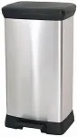 CURVER PEDAL WASTE BIN 50L /IML METALLIZED