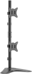 Monitor BRATECK LDT66-T02V holder, two articulated mounts above each other on a rod holder, freestanding