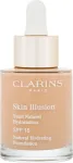 Clarins Skin Illusion Natural Hydrating 110 Honey 30ml - SPF15 Makeup naistele