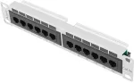LANBERG PATCH PANEL 12PORT 1U 10" CAT.5E UTP GRAY