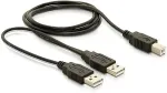 DeLOCK Kabel USB 2.0 B - > USB-A Power + Power / Data