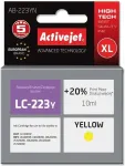 Tooner Activejet AB-223YN Ink (replacement for Brother LC223Y; Supreme; 10 ml; yellow)