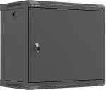 LANBERG SZAFA INSTALACYJNA RACK WISZĄCA 19" 9U 540X350 CZARNA DRZWI PEŁEN METAL&nbsp; (FLAT PACK)