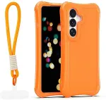 TelForceOne Safepop case with strap for Samsung Galaxy S24 / S25 orange